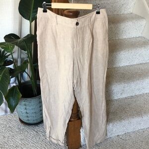 A New Day Sand Beige Linen Beach Pants